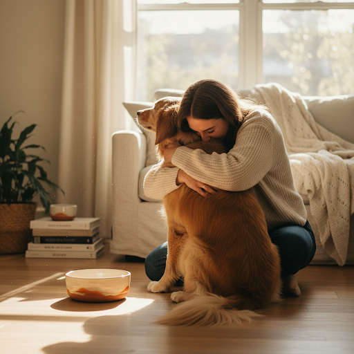 Premium dog food background